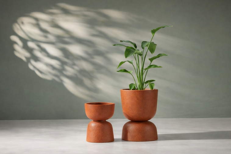 Donice Reverso do ogrodu efekt stalowej rdzy